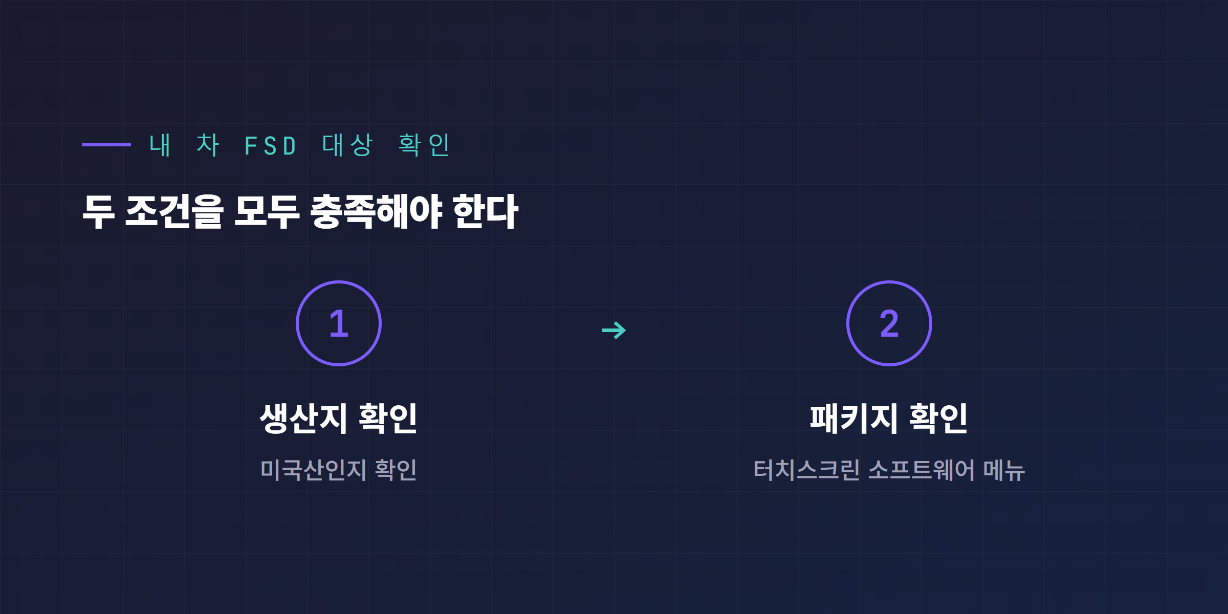 내 차 FSD 대상 여부 2단계 확인 방법
