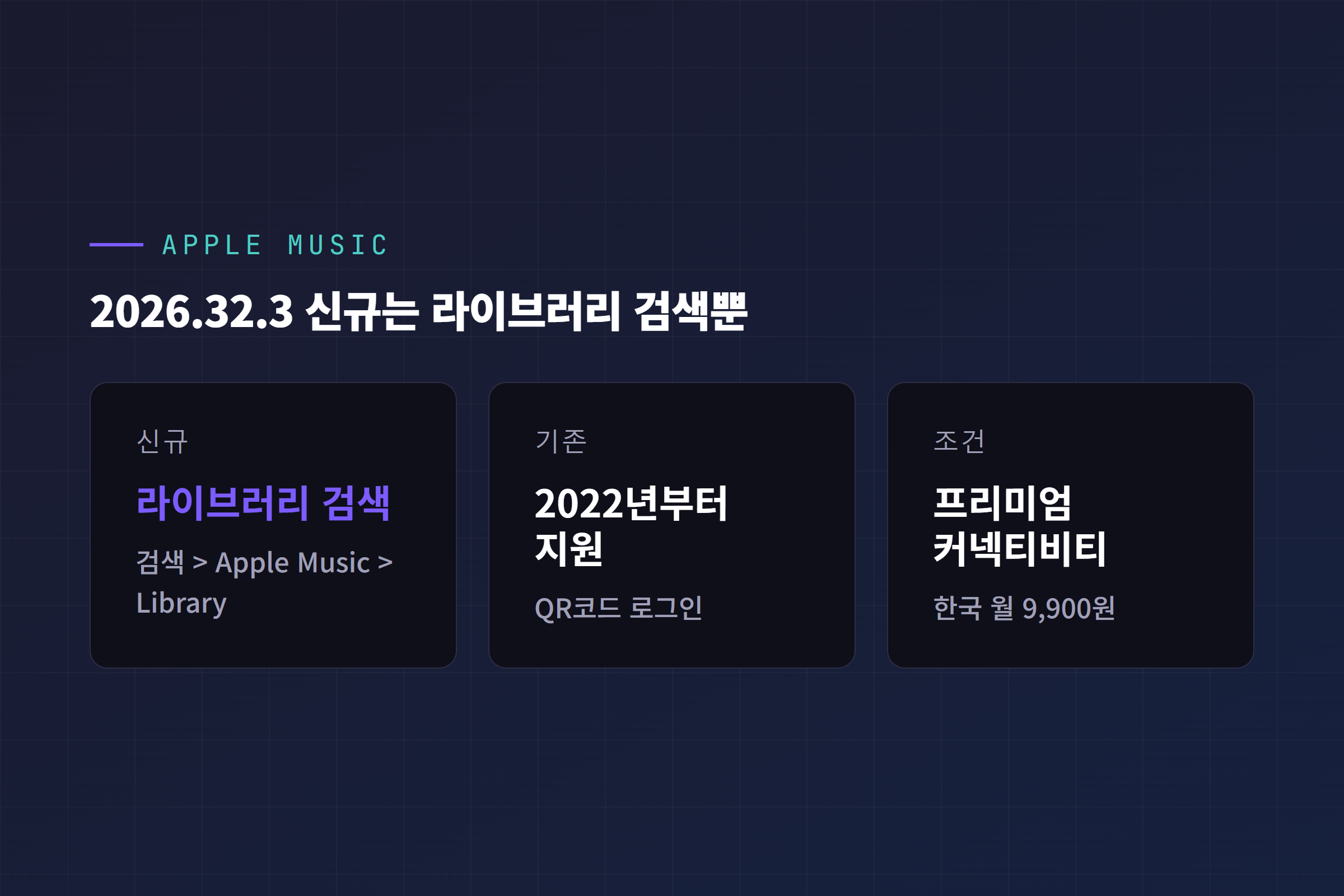 테슬라 애플뮤직 라이브러리 검색 핵심 요약